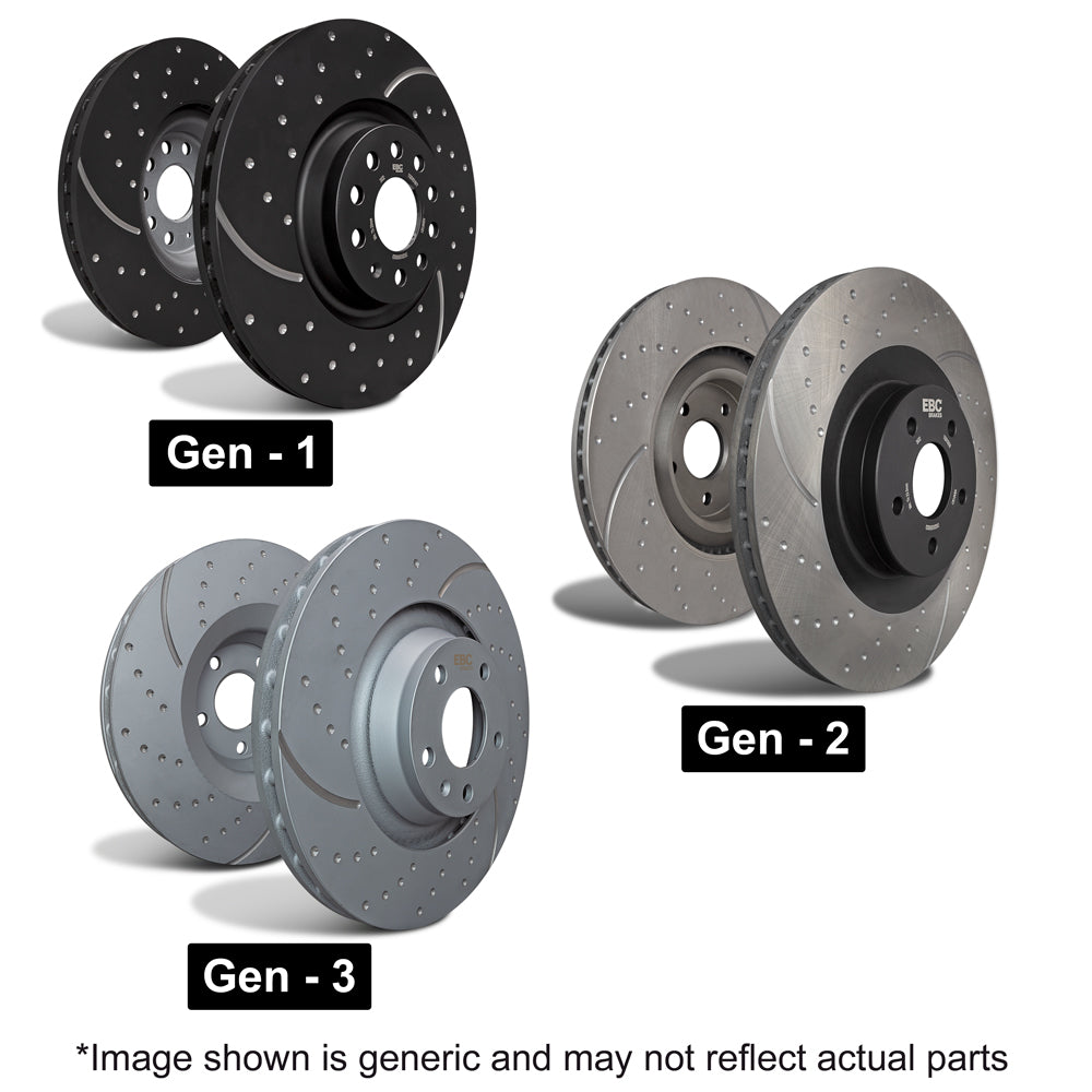 EBC Brakes GD Sport Discs (Front) for Tesla Model 3 (17-24) - GD7831