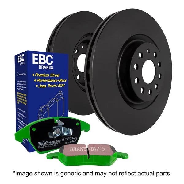 EBC Brakes Greenstuff Pads & Discs Kit (Front) for Smart Fortwo EQ/Forfour EQ (19-24) - PD01KF1233